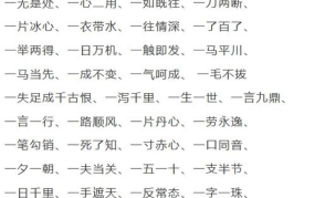 及开头的成语,探寻及开头的深远寓意与人生哲理”